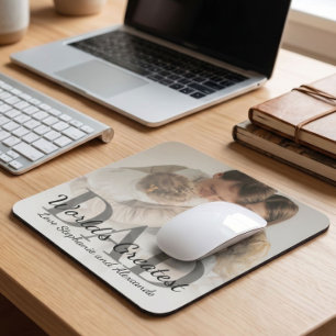 Vatertag Weltbester Papa mit Foto Mousepad