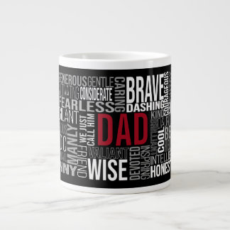 Vatertag| Word Collage| Geeignet für RiesenCo Jumbo-Tasse