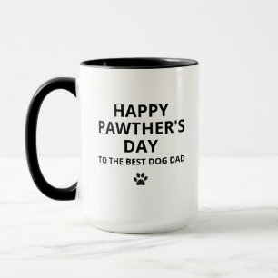 Vatertags-Hund Papa-Tasse, personalisierte Haustie Tasse