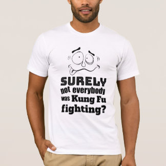 Vatertags-Vater-Witz verrückter Kung Fu Fighting T-Shirt