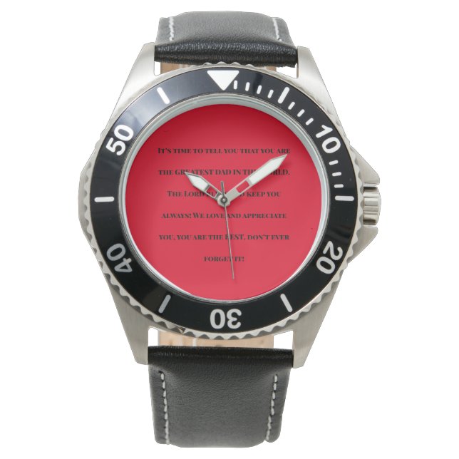 Vatertagsbeobachtung Armbanduhr (Vorderseite)