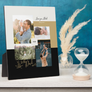 Vatertagsgeschenk Bester Vater je FotoCollage Fotoplatte