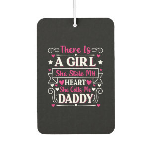Vatertagsgeschenk Ein Mädchen ruft mich Daddy an Autolufterfrischer
