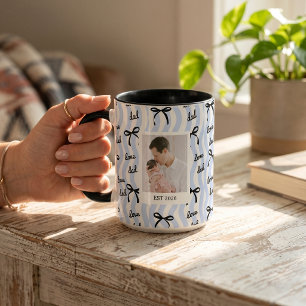 Vatertagsgeschenke für Papa schwarze Schleife Tasse