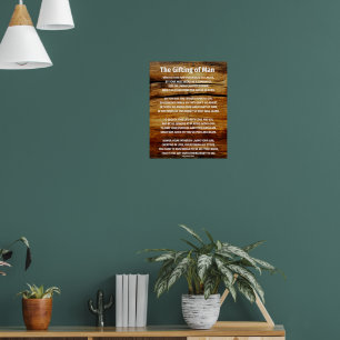 Vatertagsjubiläum - das Geschenk des Menschen Poster