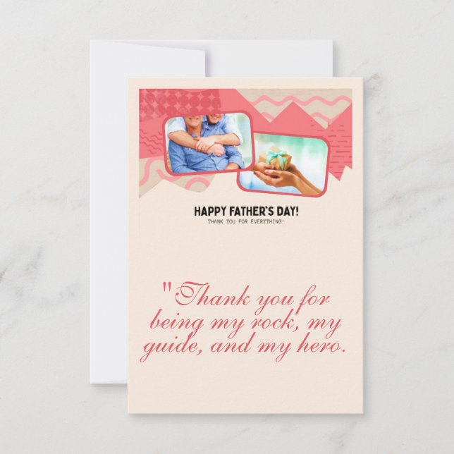 Vatertagskarte Dankeskarte (Vorderseite)