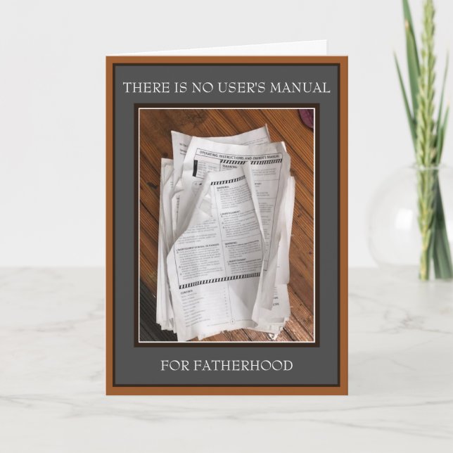 Vatertagskarte Dankeskarte (Vorderseite)