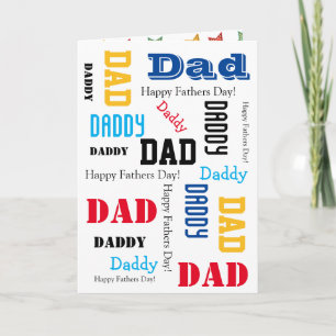 Vatertagskarte der besten Vater-Textkarte der Welt Karte