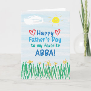 Vatertagskarte für Abba Karte
