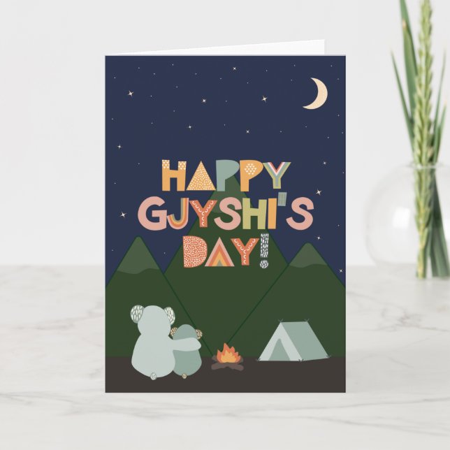 Vatertagskarte für Gjyshi Karte (Vorderseite)