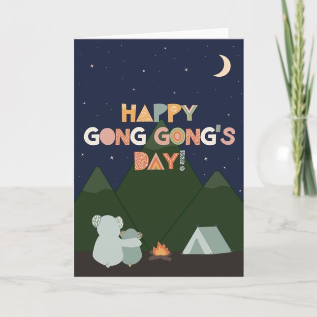 Vatertagskarte für Gong Gong Karte (Vorderseite)