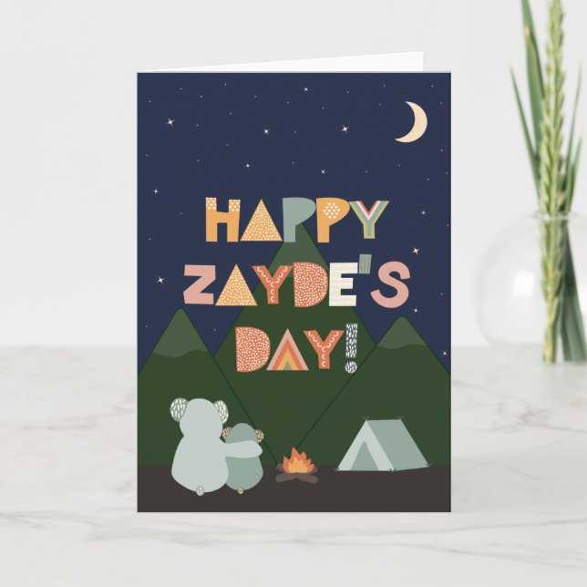 Vatertagskarte für Zayde Karte (Vorderseite)