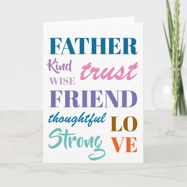 Vatertagskarte Karte (Vorderseite)