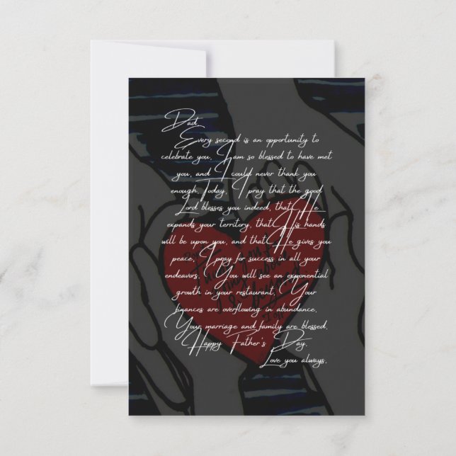 Vatertagskarte Karte (Rückseite)