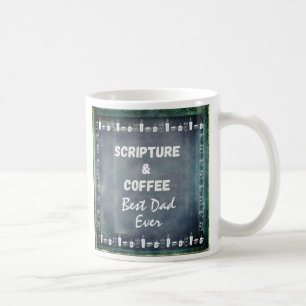 Vatertagskulptur Tasse Rustikale Aquamarine Graue
