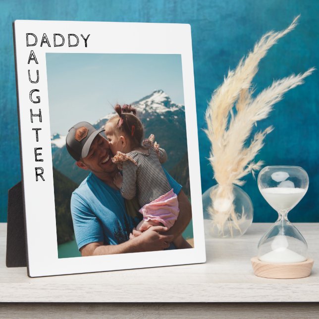 Vatertochter Personalisiertes Foto Fotoplatte (Seite)