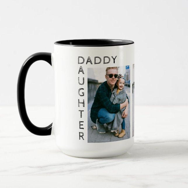 Vatertochter Personalisiertes Foto Tasse (Links)