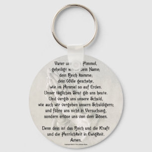 Vaterunser (Deutsch) Basic Button Schlüsselanhänge Schlüsselanhänger