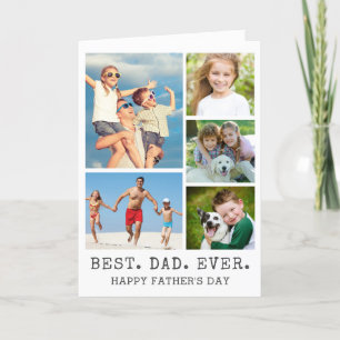 Vathers Day BEST VATER EVENT 5 FotoCollage Karte