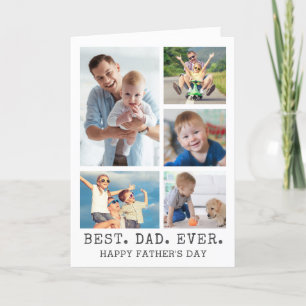 Vathers Day BEST VATER EVENT 5 FotoCollage Karte