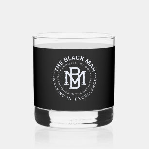 Vathers Day Black Man Emblem Keepake Liquor Whiskyglas
