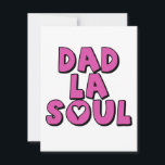 Vathers Day Gift Vater La Soul Hip Hop Rap Feiertagskarte<br><div class="desc">Große Geburtstags- oder Weihnachtsgeschenke für Hipster-Ehemänner funky Väter und Super-Vater</div>