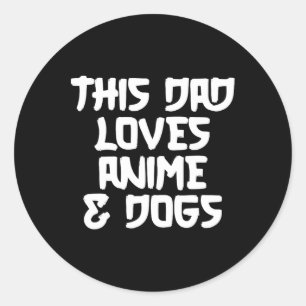 Vathers Day Japanisch Manga Otaku Kawaii Anime Vat Runder Aufkleber