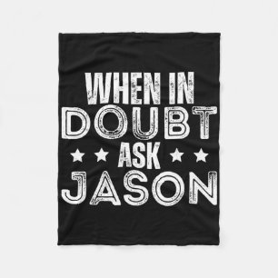 Vathers Day Jason Name Personalisiert Jason Joke Fleecedecke