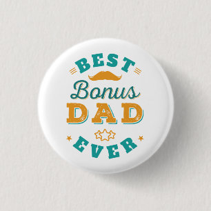 Vathers Day Stepdad Keepake Novelty Button