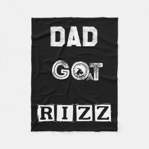 Vathers Day Vater Got Goat Rizz Jokes Drehung Hila Fleecedecke