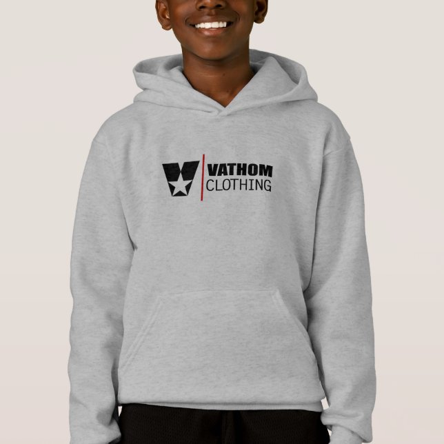 VATHOM MARKEN-LOGO-KINDER HOODIE (Vorderseite)