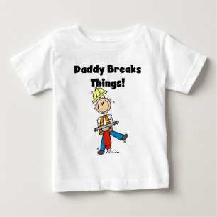 Vati Bauarbeiter Baby T-shirt