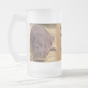 Vati benötigt ein TIMEOUTlustige Mattglas Bierglas