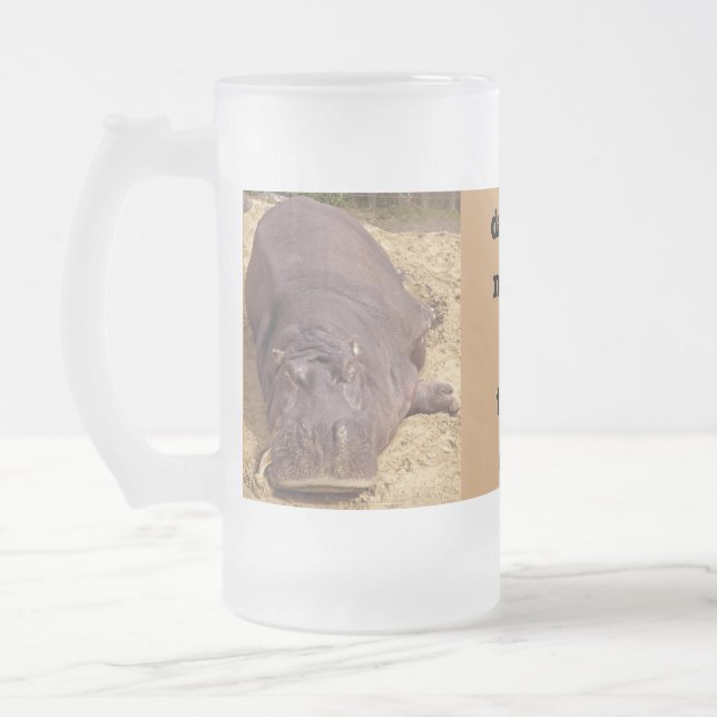 Vati benötigt ein TIMEOUTlustige Mattglas Bierglas (Links)