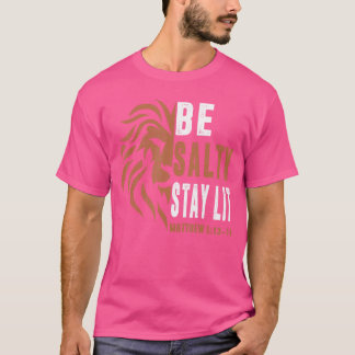 Vati Christlich Sei Salzig Bleib Lit Männer Löwe G T-Shirt