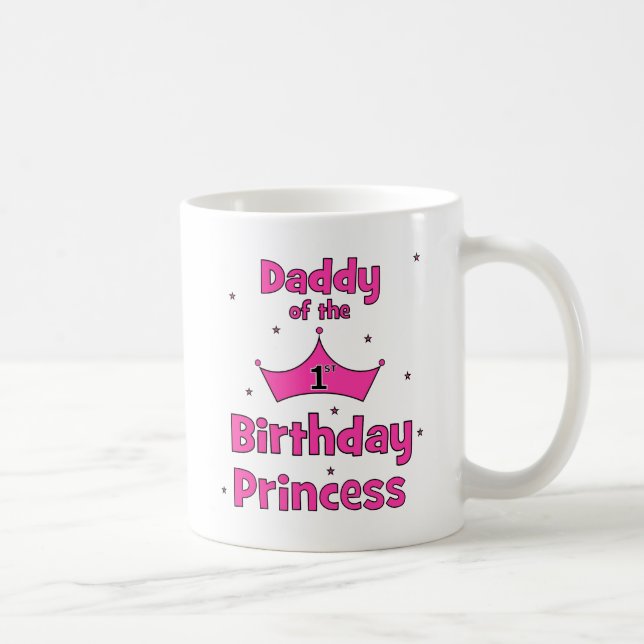 Vati der 1. Geburtstags-Prinzessin! Kaffeetasse (Rechts)