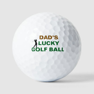 Vati Glück Golf Name Grüne Typografie Design Golfball
