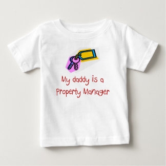Vati ist ein Eigentums-Managerbaby-T - Shirt
