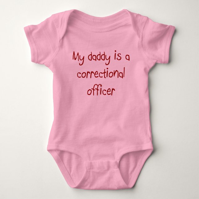 Vati ist ein Korrekturoffizier-Baby-T - Shirt (Vorderseite)