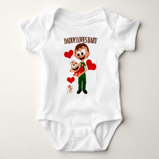 Vati-Liebe-Baby - Baby-Körper 01 - Weiß Baby Strampler