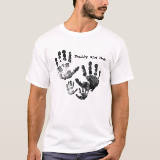 Vati und Sohn Handprint Shirt