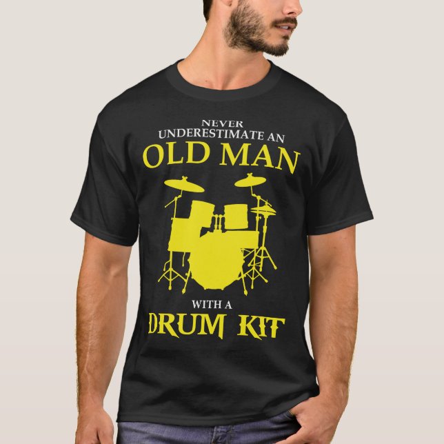 Vati - unterschätzen Sie nie einen alten Mann mit T-Shirt (Vorderseite)