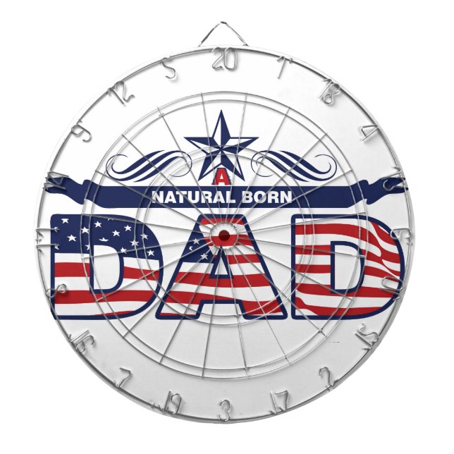 Vati, Vater, ein Vati von Geburt Dartscheibe (vorne)