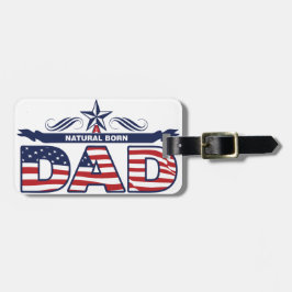 Vati, Vater, ein Vati von Geburt Gepäckanhänger