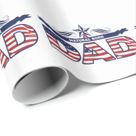 Vati, Vater, ein Vati von Geburt Geschenkpapier