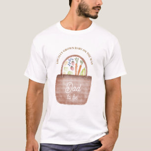 Vati wird auf dem Bauernmarkt Baby Shower gefeiert T-Shirt