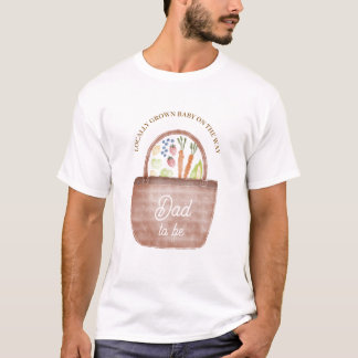 Vati wird auf dem Bauernmarkt Baby Shower gefeiert T-Shirt