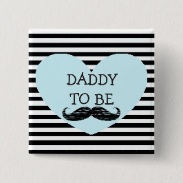 Vati, zum schwarzer gestreifter button