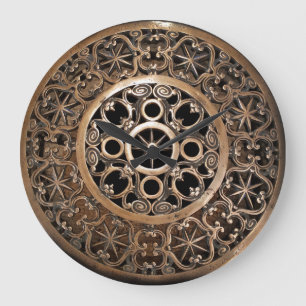 Vatican ancient metal bronze steampunk mysterious große wanduhr