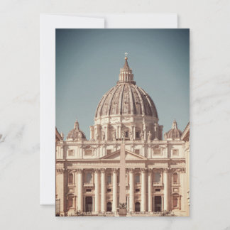Vatican basilica destination wedding Rome Italy Einladung